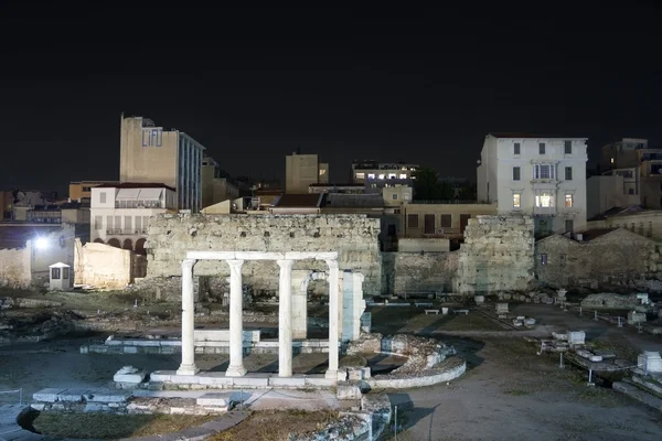 哈德良图书馆是雅典的废墟 — 图库照片