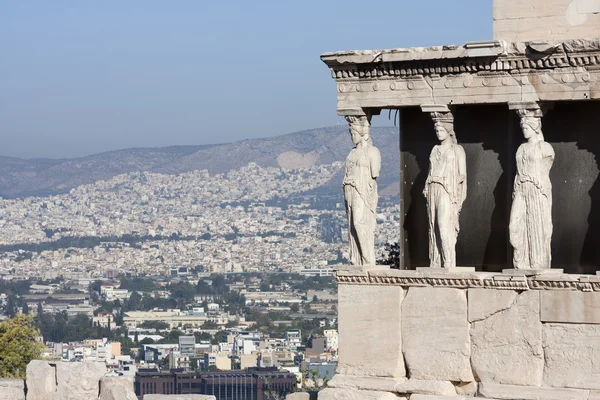 Karyatiden im Erechtheion-Tempel — Stockfoto