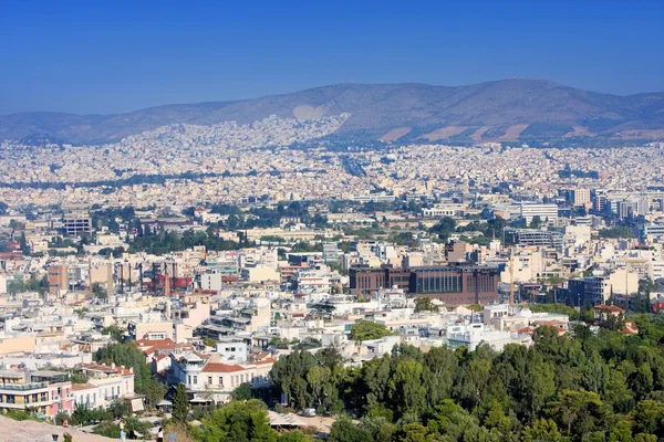 Panorama van de stad van Athene — Stockfoto