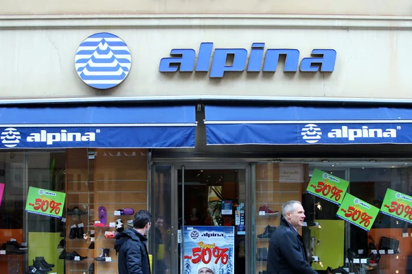 Alpina store shopwindow — Stock Photo, Image