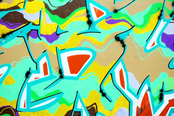 Primer plano de la pared de graffiti — Foto de Stock