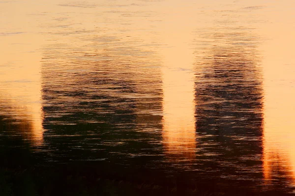 Water reflection of sunset — Stock Photo, Image