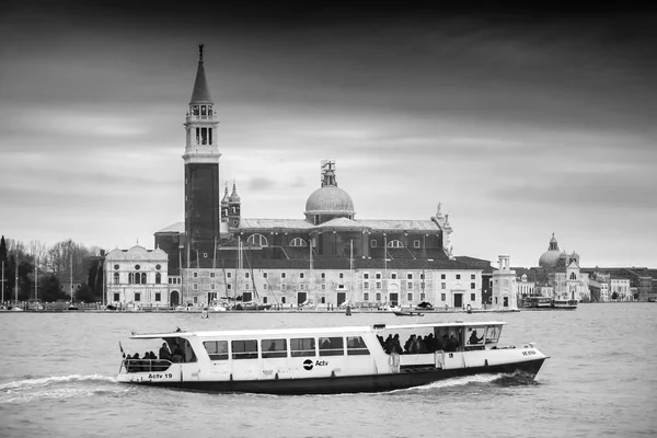 San Giorgio Maggiore b&w görünümünü — Stok fotoğraf