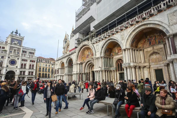 People on San Marco square — Stock Photo, Image