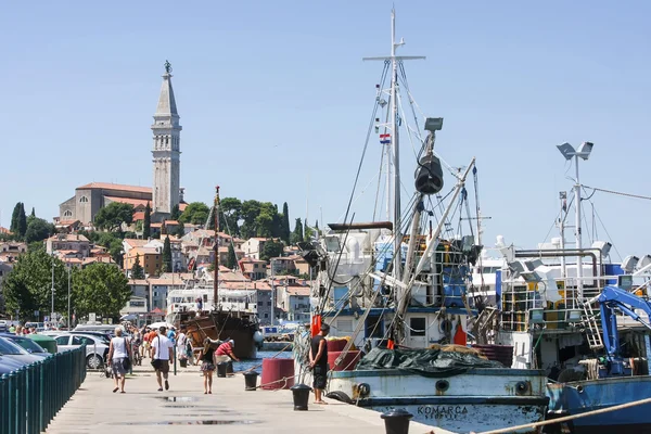 Rovinj rıhtım — Stok fotoğraf