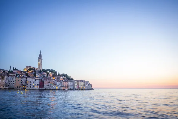 Centro da cidade velha em Rovinj — Fotografia de Stock