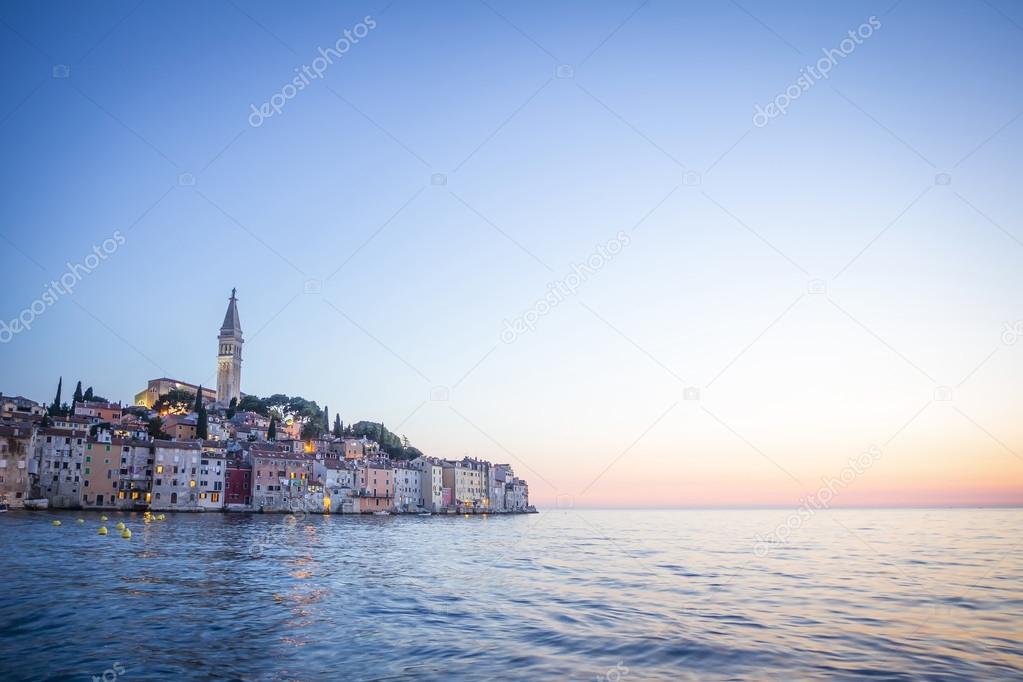 Old city core in Rovinj