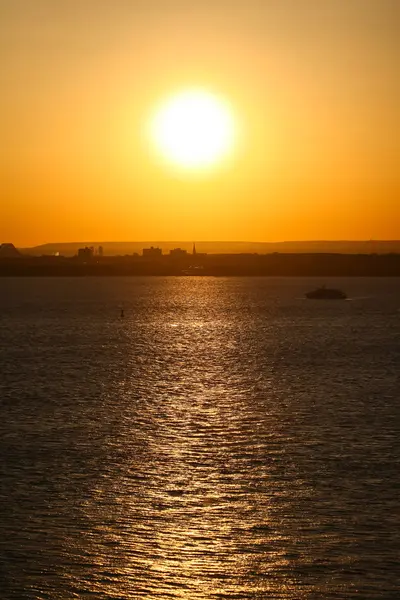New Jersey pobřeží při západu slunce — Stock fotografie