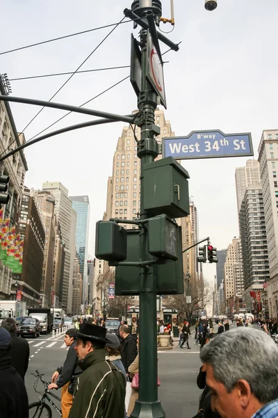 West 34th Street en Manhattan — Foto de Stock