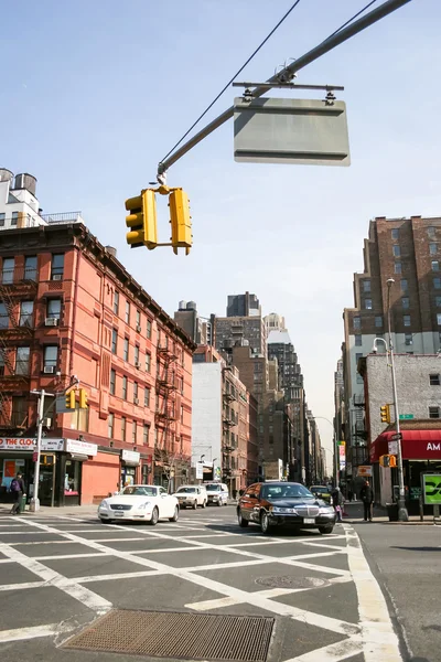 Coches de conducción en Manhattan — Foto de Stock