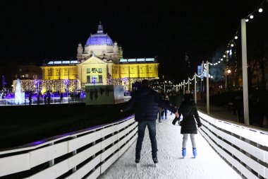 İnsanlar buz Park