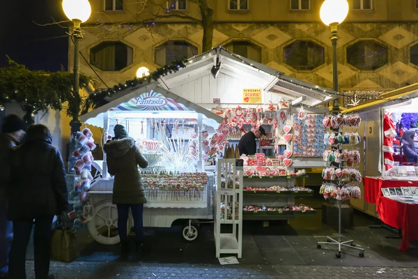 Souvenir stand at Advent time — Stock Photo, Image