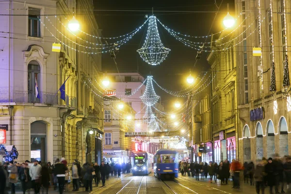 Advent time in capital of Croatia — Stock Photo, Image