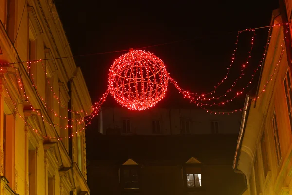 Adornos de Navidad por la noche —  Fotos de Stock