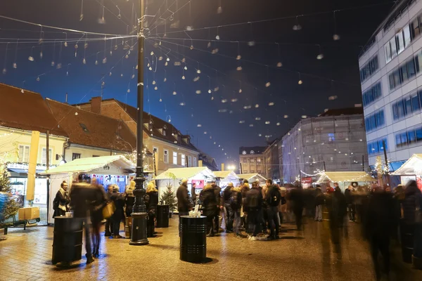 Advento na praça europeia em Zagreb — Fotografia de Stock