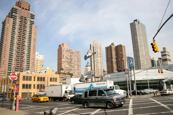 Tráfico en Manhattan — Foto de Stock