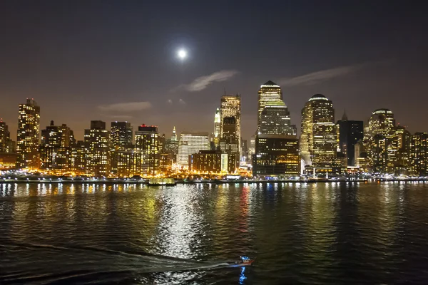 Financiële wijk in new york — Stockfoto