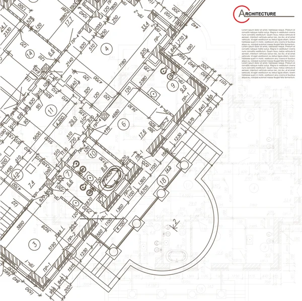 Contexto arquitectónico . — Vetor de Stock