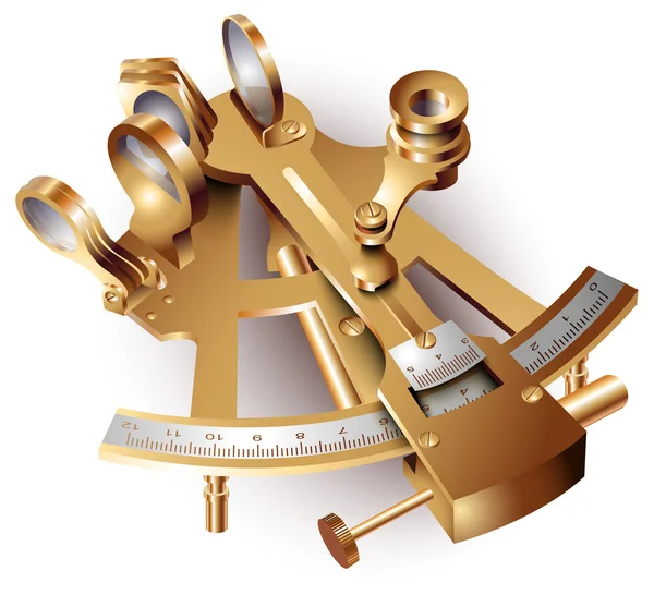 Navigatie sextant — Stockvector