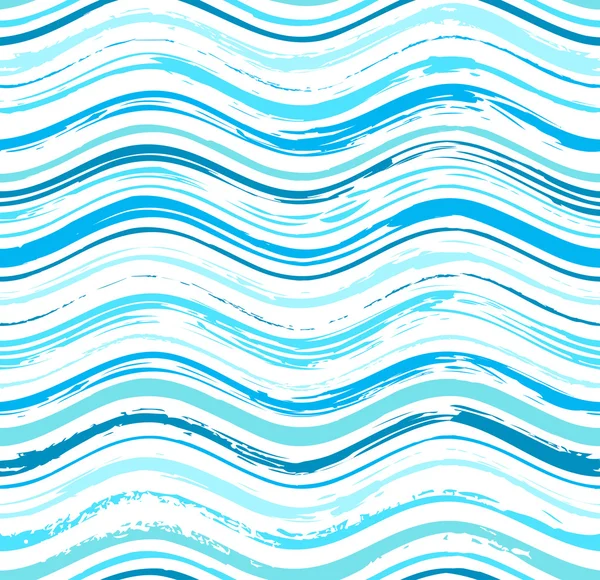 Colorful stripes seamless wavy pattern. Abstract background with — Stock Vector