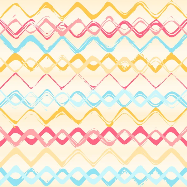 カラフルなストライプのシームレスなジグザグ パターン。抽象的な背景の wi — ストックベクタ