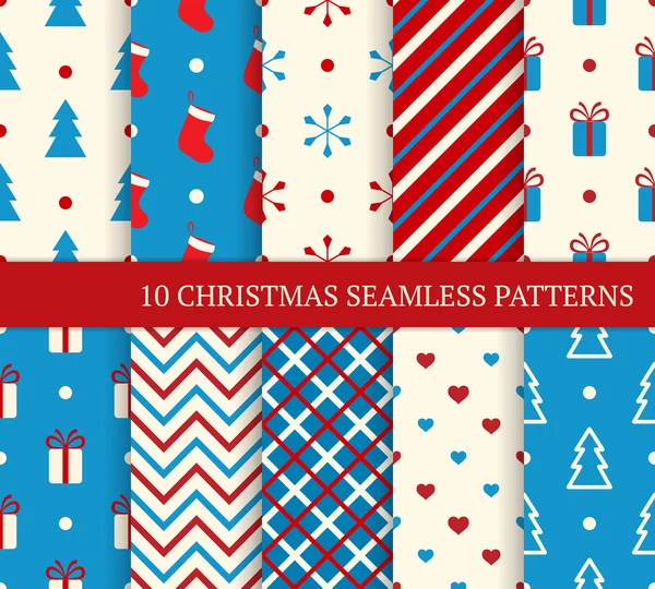 10 Noel farklı Dikişsiz desen.