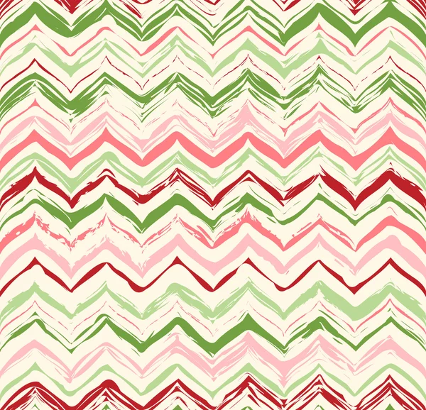 Colorful stripes seamless zigzag pattern — Stock Vector