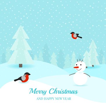 Noel kış manzara arka plan 