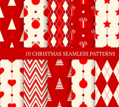 10 Noel farklı Dikişsiz desen