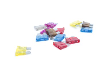 Araba sigorta. Renkli elektrik otomotiv Sigortalar veya circui yığını