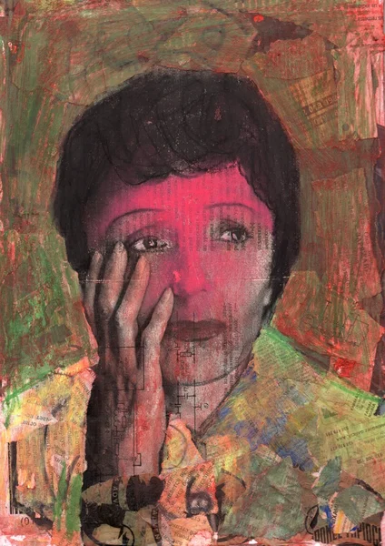 Psychedelic Edith Piaf — Stok fotoğraf