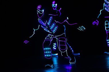 takım LED ışık takım elbise kostümleri dans