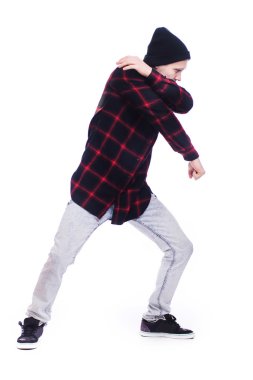 Adam beyaz sokak dansı dans