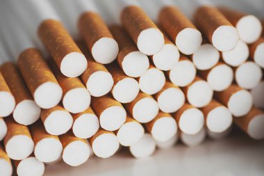 Tütün Sigaralarının Arka plan veya Dokularının Yakın Çekimi