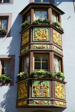 Rottweil eski bir evde mimari detay