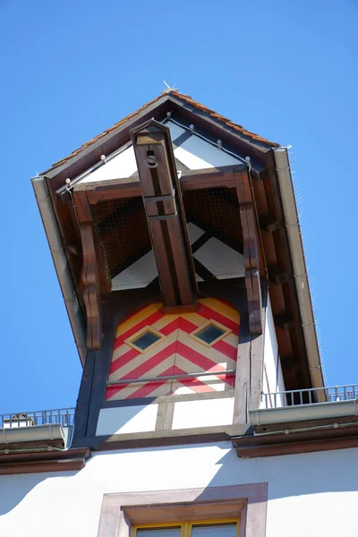 Detalhe arquitetônico de uma antiga casa em Rottweil — Fotografia de Stock