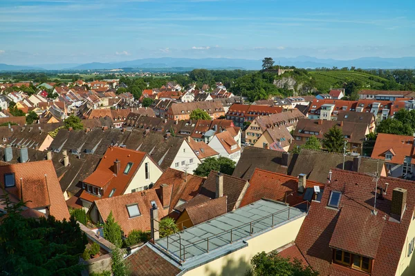View over the rooftops of Breisach — стокове фото