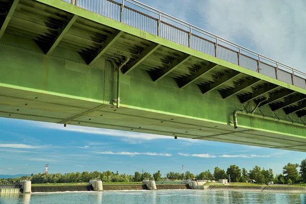 Brug over de Rhijn — Stockfoto