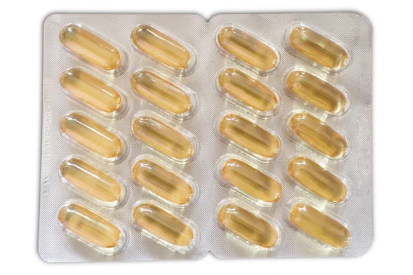 Single Gel Capsules Blister — Stockfoto