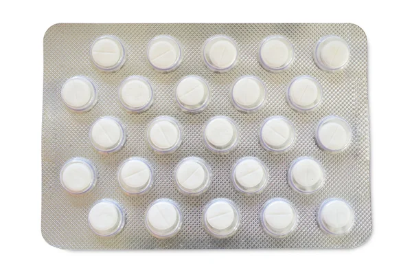 Pacote de blister único com pílulas — Fotografia de Stock