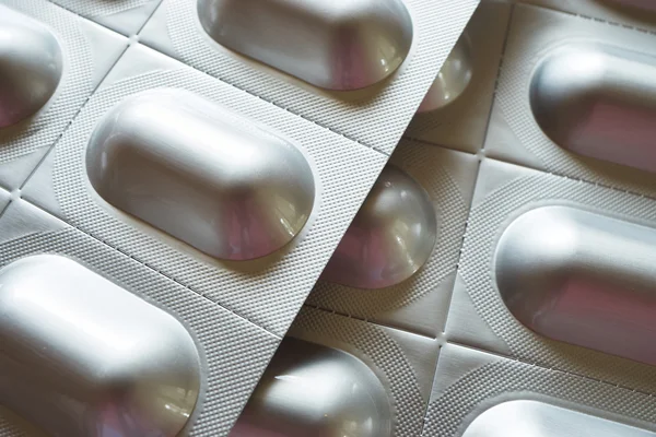Background of tablet blister packs