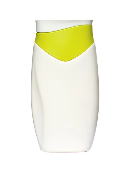 Bottle with suntan lotion — Stock Photo, Image