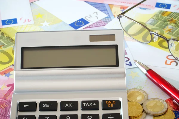 Tela em branco de uma calculadora de bolso — Fotografia de Stock