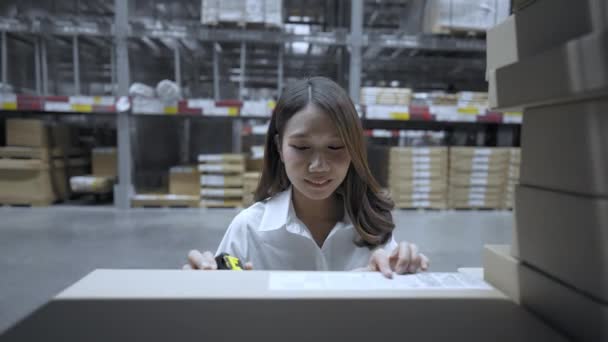 Shopping Concept Van Resolutie Aziatische Vrouwen Winkelen Voor Meubels Het — Stockvideo