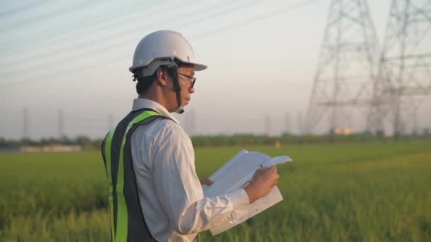 Concept Ingénieur Résolution Les Employés Planifient Leur Travail Sur Chantier — Video