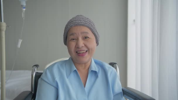 Gezondheidsconcept Van Resolutie Patiënt Wordt Geïnterviewd Het Ziekenhuis — Stockvideo