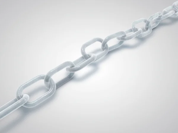 Frozen chain. Chain made from ice. — Stock Photo, Image