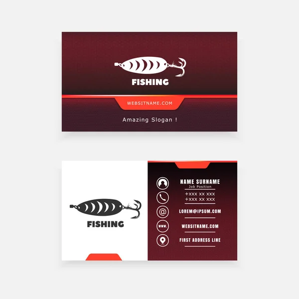 Concepto Arte Pesca Vector — Foto de Stock