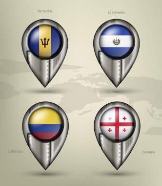 Metal harita işaretleri 