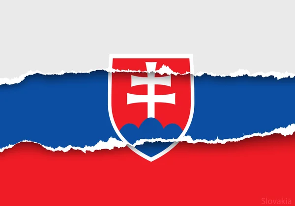 Design flag of Slovakia — Stock Vector